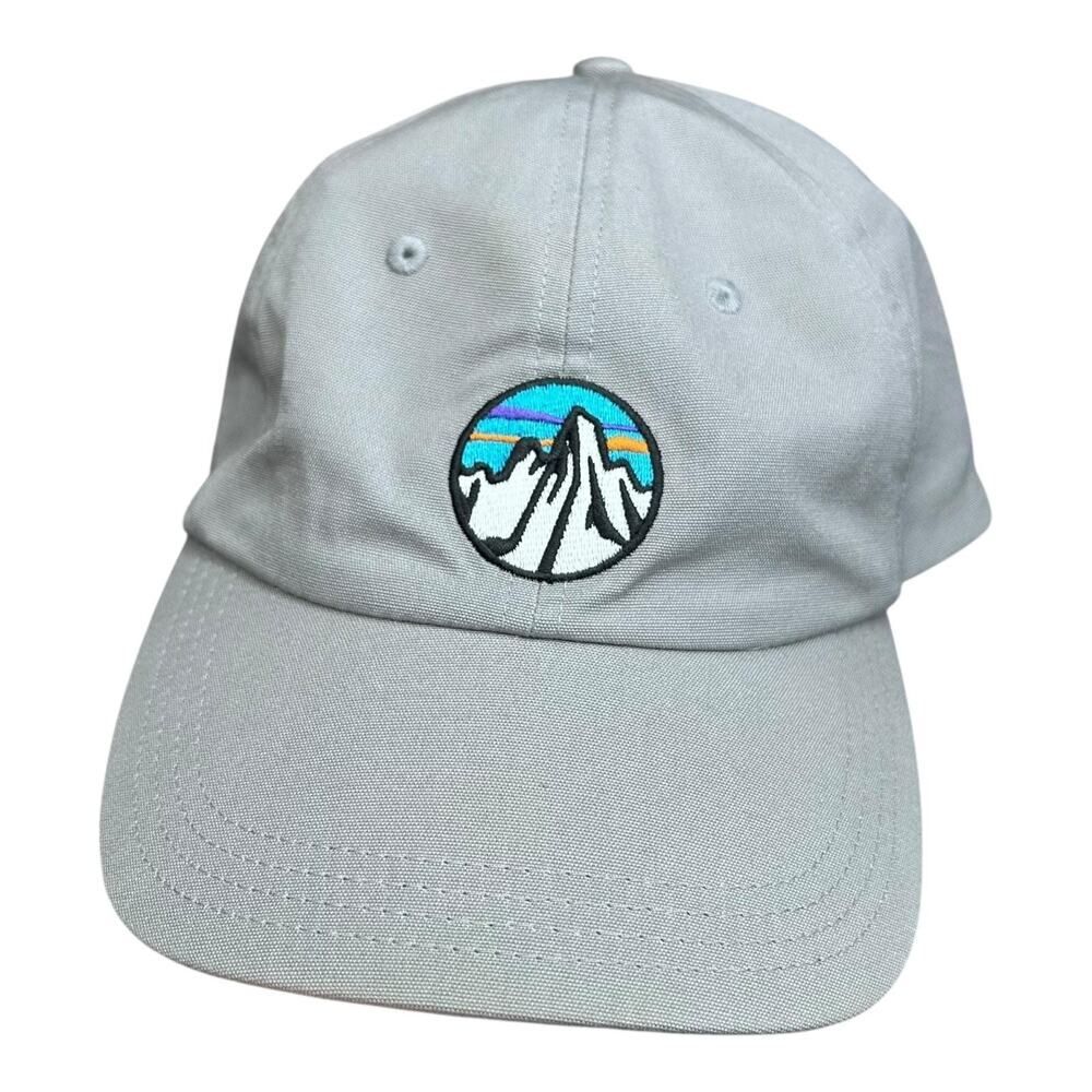 Patagonia Gray mountain logo baseball hat cap size fits all